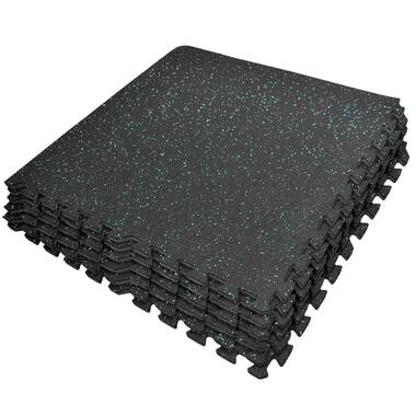 Rubber interlocking store tiles